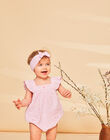 Ecru headband with gingham print FASINDY / 23E4BFS2BAN001