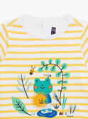 Yellow striped t-shirt body. FAROMAIN / 23E1BGS1BOD102