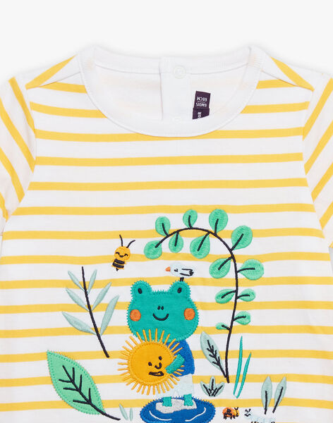 Yellow striped t-shirt body. FAROMAIN / 23E1BGS1BOD102