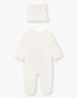 Ecru sleep suit and bonnet mixed birth BOPOLO B / 21H0NM42GRE001