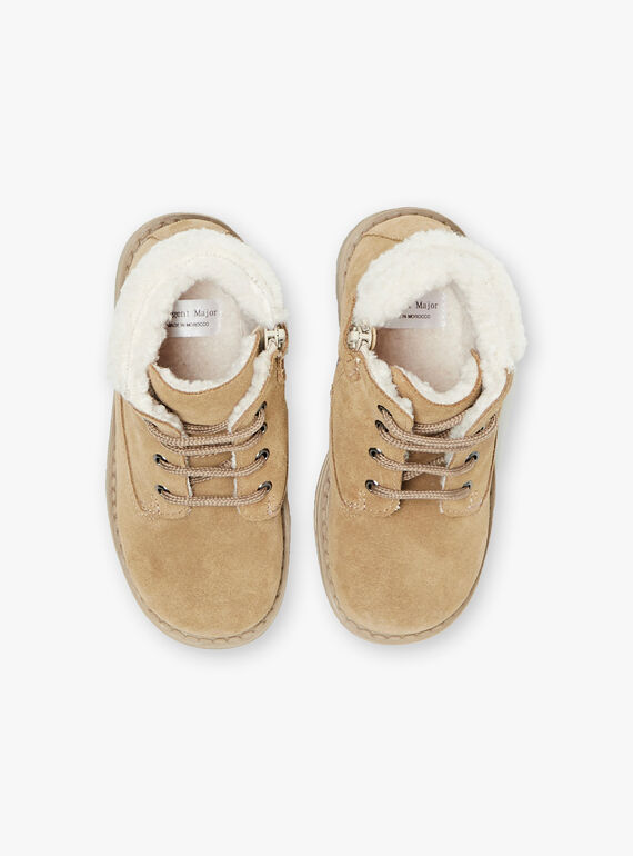 Child boy camel furry boots BANUBAGE / 21F10PG51D0D804