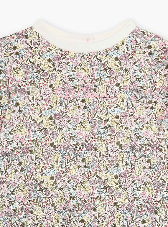 Baby girl floral print jogging top CADORICE / 22E1BFB1JGHB112