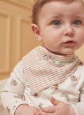 Hazelnut and ecru top, pants and bandana set LOGAN / 24H0CG13ENS821