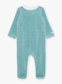 Blue striped sleep suit with animal embroidery FEDALI / 23E5BG23GRE631