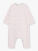 Soft pink heart print sleep suit FECOLINE / 23E5BF21GRE321