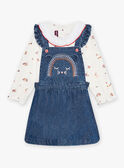 Baby girl denim bodysuit and dress set CABRIGITTE / 22E1BF71ENSP274