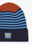 Two-toned striped print knit cap FRANAGE / 23E4PG52BON713
