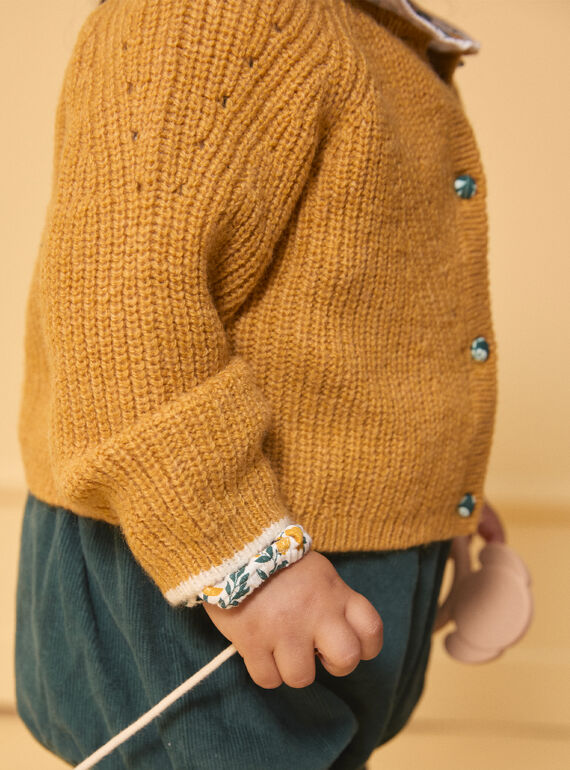 Heather yellow CARDIGAN LALILY / 24H1BFO1CARB111