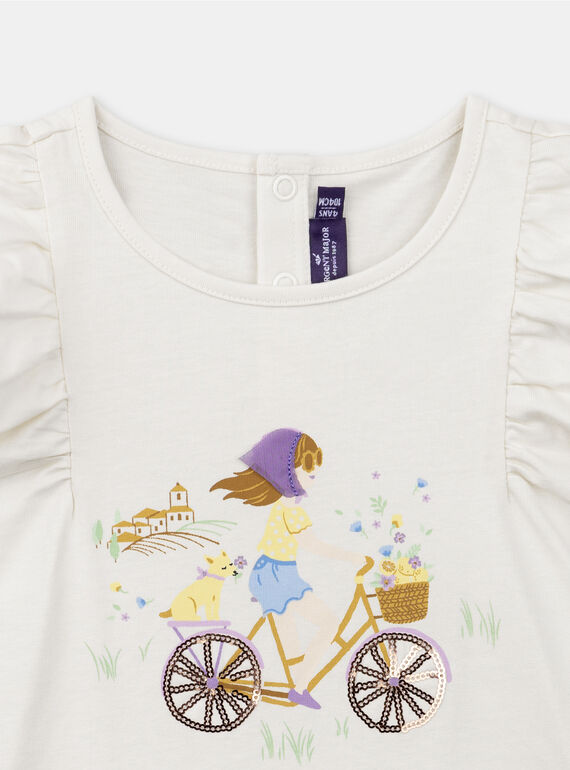 Light beige TEE SHIRT SS KOKETTE / 24E2PFD2TMC808