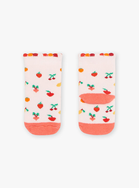 Pink fruit loop socks FADENISE / 23E4BFB1SOQ318