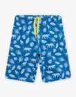 Child boy's ecru and blue jungle print pajamas CAJAGE / 22E5PG54PYJ001