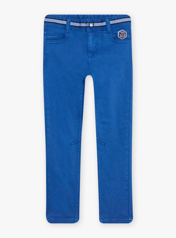 Blue twill slim fit pants DABRAGE / 22H3PG51PANC207