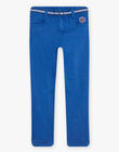 Blue twill slim fit pants DABRAGE / 22H3PG51PANC207