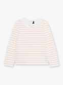 Coral and white stripes T-shirt FRIMETTE 2 / 23E2PFJ2TML001
