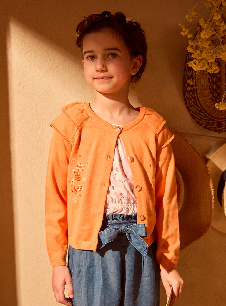 Orange CARDIGAN MLOGILETTE / 25E2PFP1CAR400