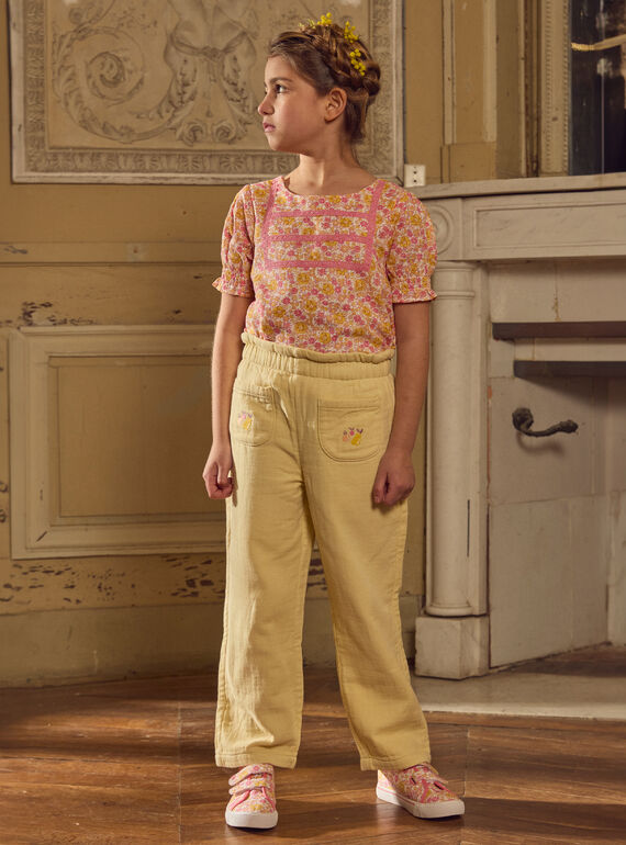Yellow PANTS MLAPANETTE / 25E2PFK1PANB104