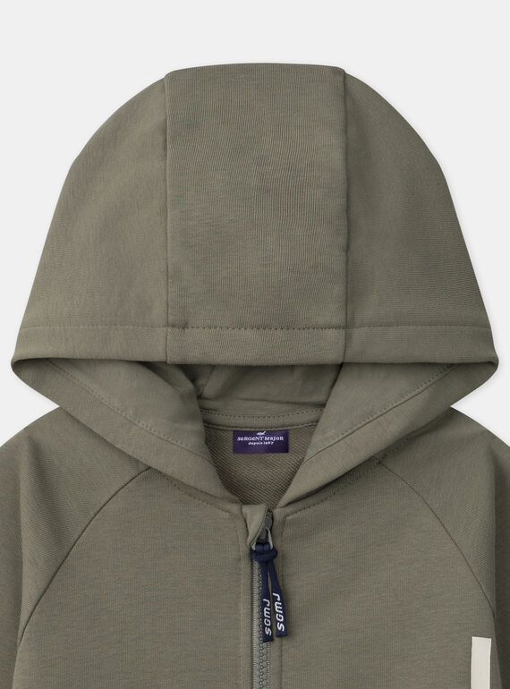 Light green JOGGING TOP MMAZIPAGE / 25E3PG53JGHG600