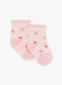 Nude floral print low socks FAWILMA / 23E4BFQ1SOBD319