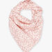 Cotton poplin scarf with floral print