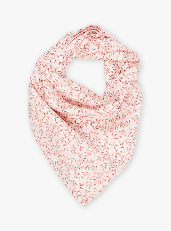Cotton poplin scarf with floral print DINASTASIA / 22H4BFG1ECHD300