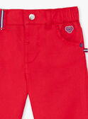 Baby boy's plain red pants BABROOK / 21H1BG11PAN050