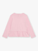 Pink barbapapa T-shirt with ruffles GOURMETTE / 23H2PFD3TMLD315