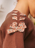 Chocolate cardigan with a bow detail KILACETTE / 24E2PFC1CARI801