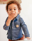 Baby Boy Sunshine Embroidered Denim Shirt CAAUGUSTE / 22E1BG71CHMP269