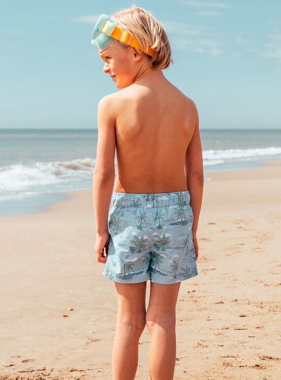 Greyish blue SWIMSUIT MRUPALMAGE / 25E4PGC9MAI205