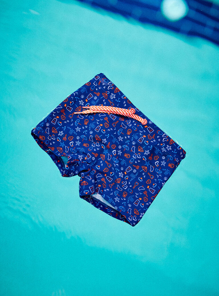 Baby boy fancy print swim shorts CILOUIS / 22E4BGO3MAI070