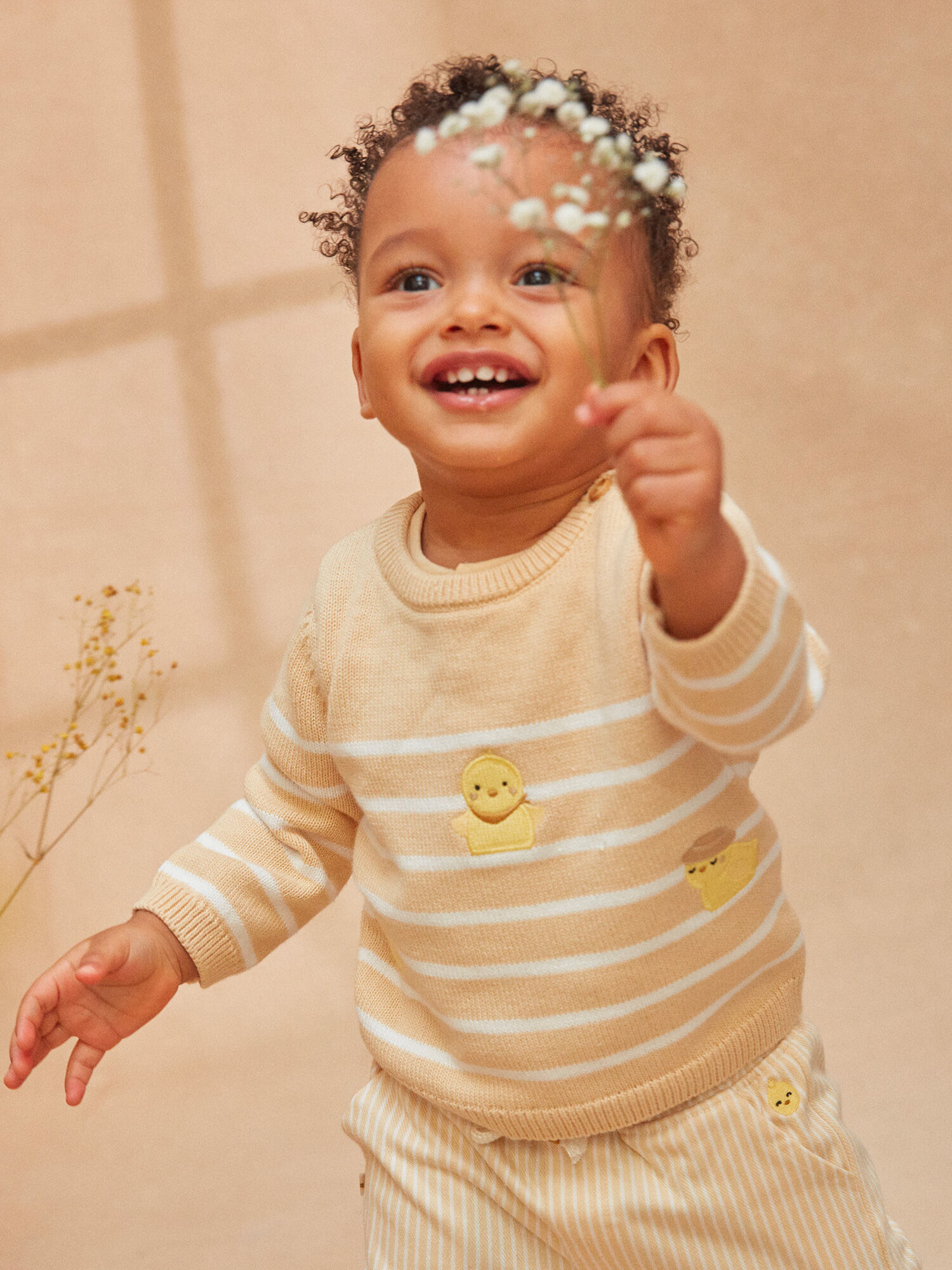 Baby boy sale mustard jumper