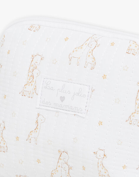 Off white pencil case with giraffe print FOUNTAIN / 23E0AM61TRN000
