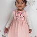 Baby girl pink embroidered sleeveless dress