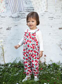 Baby girl floral print overalls BAAGATHE / 21H1BF11SAL001