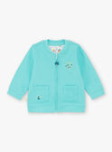Turquoise WAISTCOAT ZATITOUAN / 21E1BGU1GIL202