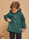 Forest green 3 in 1 hooded raincoat GRACIRAGE / 23H3PG41IMPG614