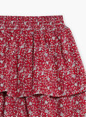 Floral print ruffled skirt 22E2PFP1JUP808