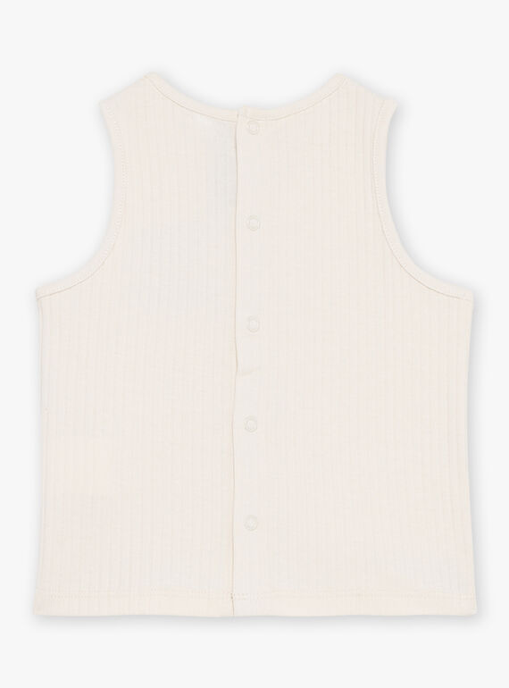Sandstone tank top in interlock FATYVAN / 23E1BGP1DEB007