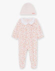 Soft pink velvet pajamas and cap FORRA_B / 23E0NF71GRE321