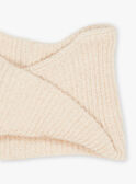 Beige knitted snood FRASNOETTE / 23E4PF51SNO808