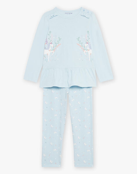 Blue pyjamas with unicorns DOULIETTE / 22H5PF23PYJ222