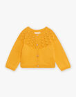 Baby Girl Mustard Yellow Knit Cardigan CAIRMA / 22E1BF91CARB106