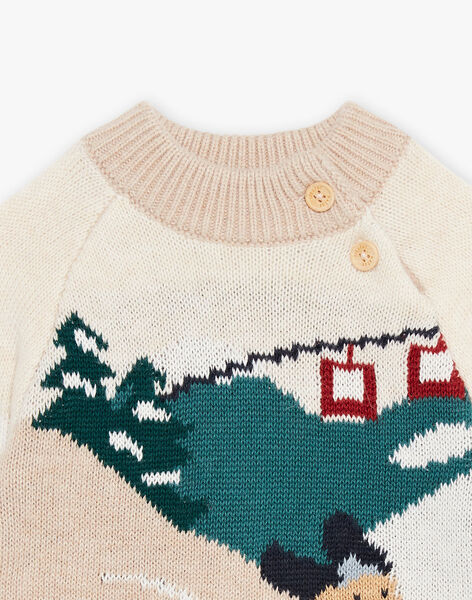 Beige ski knit sweater DAPERRIN / 22H1BGX1PUL080