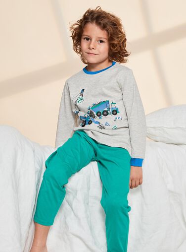 Beau pyjama velours marron Halloween fluorescent garçon 3 ans SERGENT MAJOR
