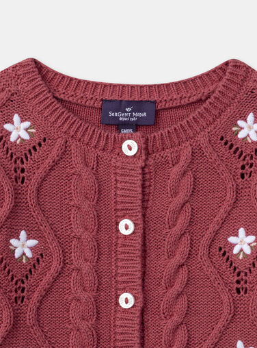 Strawberry rose CARDIGAN NAESTER / 25H1BFL2CAR308