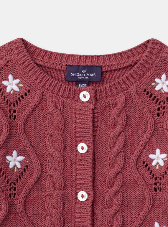 Strawberry rose CARDIGAN NAESTER / 25H1BFL2CAR308