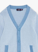 Blue vest with stripe print GIGILAGE / 23H3PG92GIL208