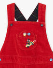 Baby boy red velvet overalls BAPAUL / 21H1BGM1SALF528