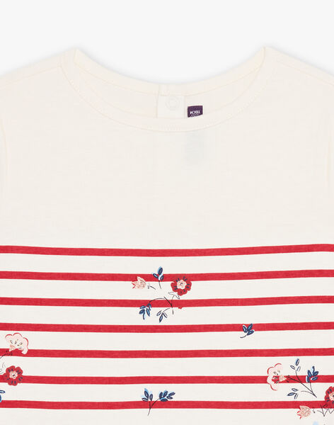 Striped and floral print T-shirt FOMARETTE / 23E2PFC1TMC001