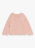 Soft pink knit T-shirt GAASTRID / 23H1BF71PUL307